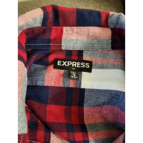 Express Womens Shirt Black /Red M - Picture 3 of 6